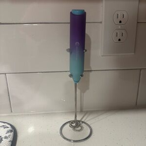 Purple and Blue Milk Frother